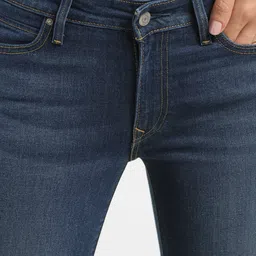 levi's Women's 711 Blue Skinny Fit Mid Rise Jeans image 5