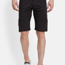 Octave Men Regular Fit Cotton Cargo Shorts-picture-44