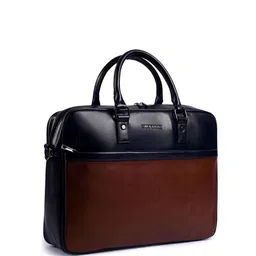 Gauge Machine Unisex Textured PU Laptop Bag image 2