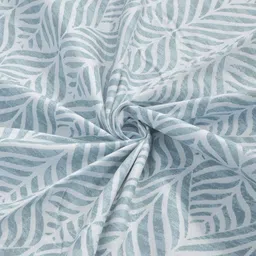KLOTTHE Green Floral 300 TC Single Bedsheet with 1 Pillow Covers image 5