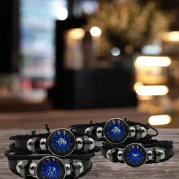 DEEMARK Leather Zodiac Cosmic Multistrand Bracelet-picture-26