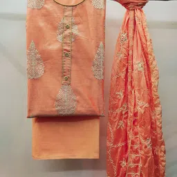 Maroosh Embellished Unstitched Dress Material image 3