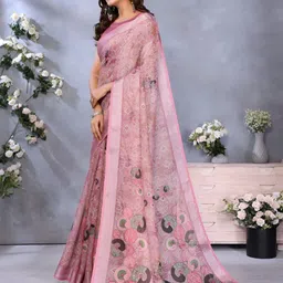 RUDRAKSH1991 Ethnic Motifs Printed Zari Border Saree image 3