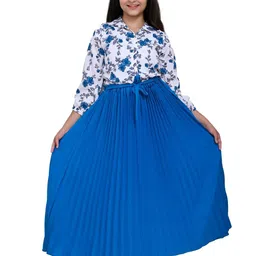 BAESD Girl Floral Print Maxi Midi Dress-image-11