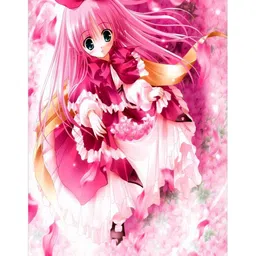 Aura White & Pink Doll Printed Light Blocking Window Curtain image 4