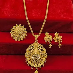 niva fashion Gold-Plated Brass Jewellery Set-picture-34
