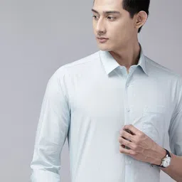 Arrow Manhattan Slim Fit Vertical Striped Pure Cotton Formal Shirt-picture-13