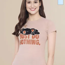 Mast & Harbour Women Typography 2 Printed Applique T-shirt-picture-38