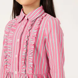 One Friday Striped A-Line Dress image 3