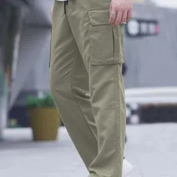 R.Code by The Roadster Life Co. Men High-Rise Cargos Trousers-picture-27