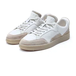 RARE RABBIT Men LIP Beige Colourblocked Leather Sneakers-image-10