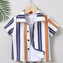 DUTT CREATION Boys Pack of 2 Classic Fit Floral Printed Spread Collar Cotton Casual Shirts image 4