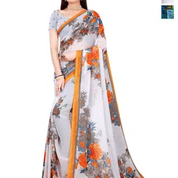 Moda Rapido Floral Pure Georgette Saree-picture-36