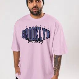 FLYIND VOGUE OUTFIT Men Bio Finish Typography Printed Round Neck Cotton Oversized T-shirt-image-85