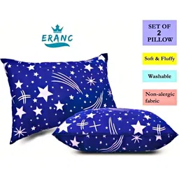 VILLAGERS Unisex Blue Pillows image 2