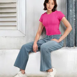 DressBerry Corset Style Crop Top image 3