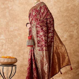 Maroosh Floral Woven Design Banarasi Saree-picture-28