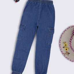 YK Girl SolidRegular Fit Mid-Rise Slash Knee Jeans image 3