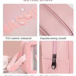 FAVON Pack Of 2 Large & Medium Makeup Pouch image 4