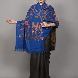Exotic India Floral Embroidered Shawl image 2