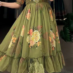 PAYAL CREATION Printed Fit & Flare Dresses image 2