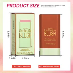 Adbeni Waterproof On The Glow Hydrating Blush With Vitamin E - 19 g - Beach Glow image 4