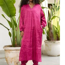 RAAS LIFE V-Neck Tunic & Balloon Pants Co-Ords image 2