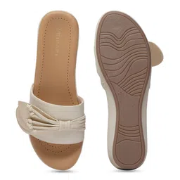 ERIDANI Women Open Toe Flatform Heels Sandals With Bows image 4