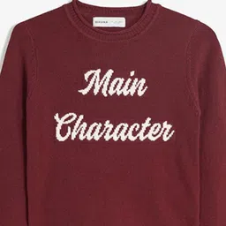 Bershka Typography Pullover Sweater image 4