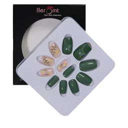 BEROMT 12 Pcs Long-Lasting Reusable Lightweight Salon Finish Press On Nail Tips - 602-image-65