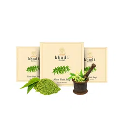 Vagads Herbal Set of 3 Neem Patti Soap for Skin Purifying - 100 g each-image-32