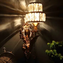 eliante by jainsons lights Metal Novelty Wall Light (Gold) image 1