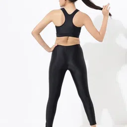 lycot Women's Nylon Padded Pattern Wire Free Sports Bra for Gym, Yoga, Running, and Fitness image 4