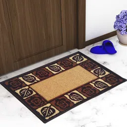 athom living Multicolor Abstract Nylon 14x22 Inches AntiSkid 3 Door Mats image 1