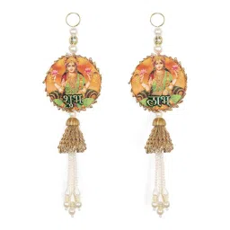 the home co. Gold Fabric Hanging Toran image 2