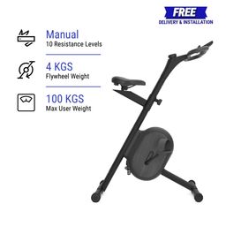domyos Exercise Bike Ultra-Compact Foldable, Smart, 10 Resistance Levels, Max 100kg-picture-28