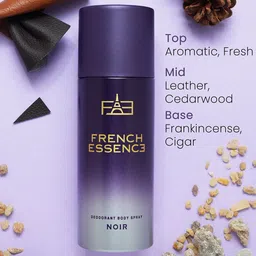 FRENCH ESSENCE Men Set of Noir Luxury Eau De Parfum - 60ml & Deodorant Body Spray - 150ml image 2