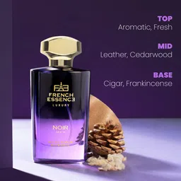 FRENCH ESSENCE Men Set of Noir Luxury Eau De Parfum - 60ml & Deodorant Body Spray - 150ml image 3