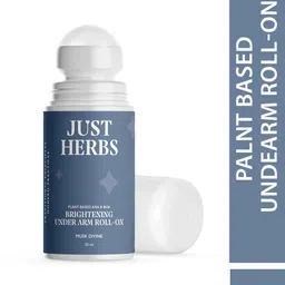 Just Herbs Men AHA BHA Brightening Underarm Roll On Deodorant 50ml - Musk Divine-picture-36