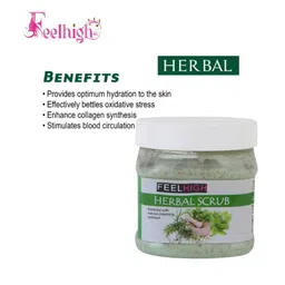 FEELHIGH Set Of 2 Herbal Scrub & Fruit Cream-500ml Each image 2