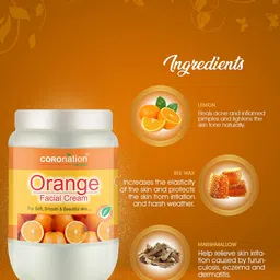 COROnation Herbal Orange Facial Cream with Bee Wax & Marshmallow - 750 ml image 2