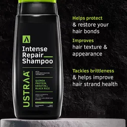 Ustraa Intense Repair Shampoo With Keratin - 250ml image 3