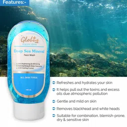 Globus Remedies Set of 5 Instant Glow Deep Sea Mineral Face Wash - 100 ml Each image 3