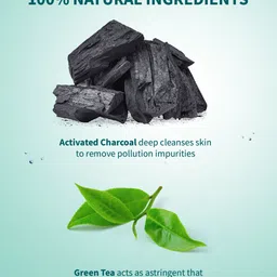 Himalaya Pollution Detox Charcoal Face Wash with Green Tea To Purify Skin - 200ml image 2