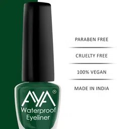 AYA Set Of 2 Long Lasting 24 Hrs & Waterproof Liquid Eyeliner 5ml Each - Blue + Green image 5