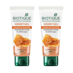 Biotique Set of 2 Bio Honey Gel Refreshing Foaming Face Wash - 100ml each-picture-37