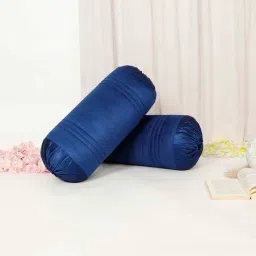 the conversion Blue Soild TC Polyester Blend 2 Bolster Covers-picture-18