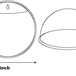 twins twins Wall Hanging Fish Bowl Acrylic White Colour with Free Money Plant and Color Stones (9Inch)(White)(Standard Size) image 2