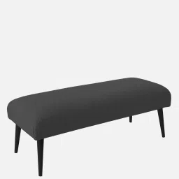 febonic Adon Fabric Bench in Charcoal Grey Colour image 3