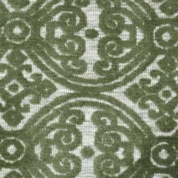 presto Green Vintage Polyester 6 x 9 Feet Machine Made Carpet image 4